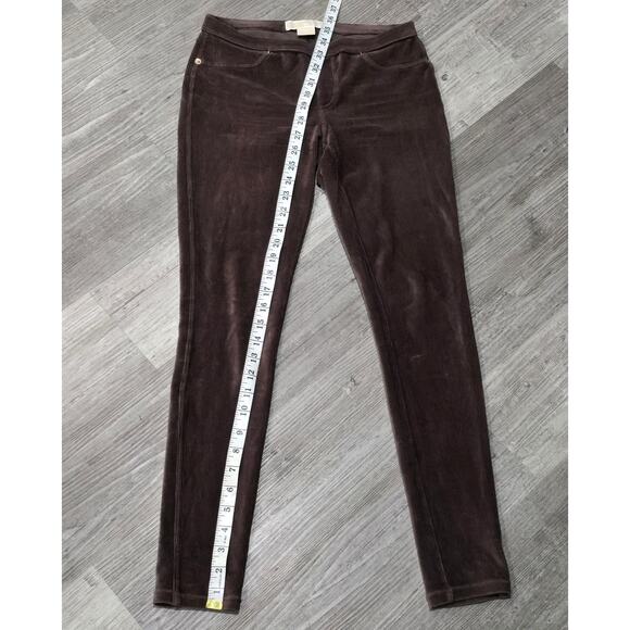 Michael Kors Brown Corduroy Skinny Elastic Waist Pants - Picture 5 of 6